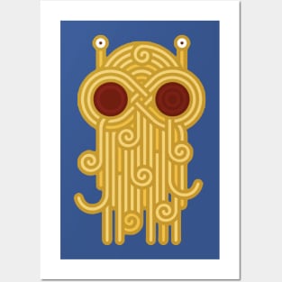 flying spaghetti monster 2 Posters and Art